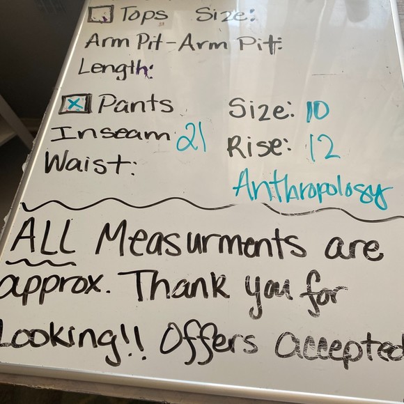 Anthropologies Kick Flare Trouser Pants Starburst Pattern Size 10 - Picture 14 of 14